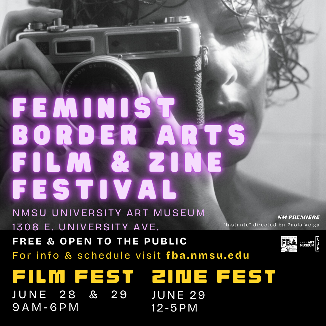 B&W image of woman with a camera for FBA Fest 2024 movie poster